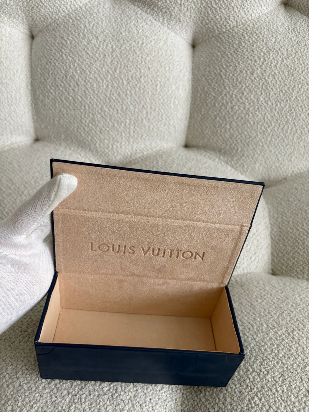 Louis Vuitton Magnetic Hard Eyewear Case, Navy Blue
